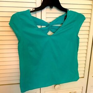 Express teal top